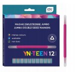 Feutres triangle jumbo, double face, 12 couleurs, 4740
