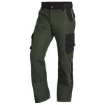 Fhb - pantalon de travail homme bruno 130430 - vert fonc� / noir - 44 - jambes standards