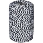 Ficelle noire et blanche, ficelle de boulanger en coton ficelle de cordon de coton pour les vacances