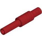 Fiche banane femelle de s�curit� � de la broche: 4 mm sks hirschmann kun s 934096101 rouge 1 pc(s)