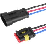 Fiche de connecteur lectrique tanche  3 broches pour voiture