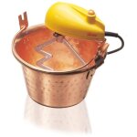 Figuine - paire électrique dans un mélangeur en cuivre pour la polenta et les confitures ardes Figuine - paire électrique dans un mélangeur en cuivre pour la polenta et les confitures ardes