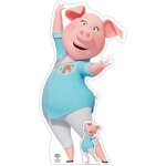 Star cutouts - figurine en carton rosita pig - tous en sc�ne 2 - haut 95 cm