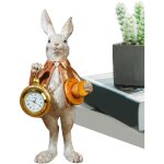 Figurine de lapin - d�coration amusante en r�sine avec chapeau pour la