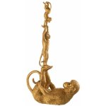Figurine singes gymnastique en rsine
