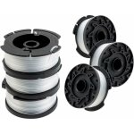 Fil coupe pour coupes - bordures compatible avec black et decker af - 100, bobine de rechange, 6 bobines ...