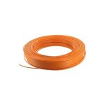 Fil �lectrique rigide h07v - u 1, 5mm� orange ? c�ble pour circuits domestiques ? tension 2500v ac ? ...
