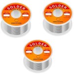 Fil de soudure  noyau de colophane tain - plomb contenant 2 % de flux sn60 - pd40 (0, 8 mm, 50 g) 3pcs ...