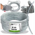 Fil de tension galvanis� pour vergers 3. 0 pour grillage de cl�ture 50 m