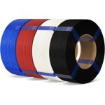 Filament pla basic refill 1, 75 mm noir / blanc / rouge / bleu cobalt 4kg, filament pla 3d sans bobine ...