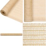 Filet brise - vue beige 1x10 m pehd 75 g / m� - filet de jardin - filet de balcon