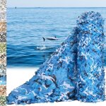 Filet camouflage �pais, protection solaire, id�al pour la d�coration, la chasse, comme brise - vue, le ...
