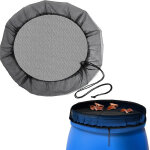 Filets de protection pour baril d'eau ? 120 cm ?couvercle filet pour tonneau de pluie cordon de serrage ...