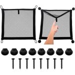 Filet de rangement pour voiture, lot de 2 filets de rangement pour camping - car, sac organisateur de ...