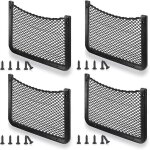 Filet rangement pour voiture 4 pcs, organisateurs rangement coffre 36 18cm, multifonctionnel sac pocket ...