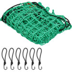 Filet remorque, 1, 5 x 2, 2 m, 6 crochets, marquage des coins, corde caoutchouc, s�curit� pour chargement, ...