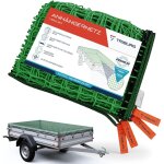 Filet de remorque 1, 5x2m (renforc�) avec marquages d'angle - filet de suspension avec tendeur en caoutchouc ...