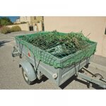 Filet de remorque200x300cm, filet de protection antichute en polythylne filet de protection de remorque ...