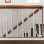Filet de s�curit� pour rampe d'escalier, s�curit� b�b�, protection balcon, 300�80cm, marron