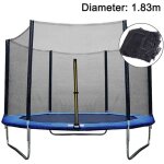 Filet s�curit� trampoline �183cm - rechange ind�chirable pour mod�le 6 poteaux, r�sistant aux uv