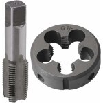 Filetage bsp 1 / 2 en alliage d'acier + taraud � main en acier rapide pour usinage de filetages externes ...