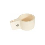 Collier de fixation blanc pour panneau rigide sur portillon grillag - filiac