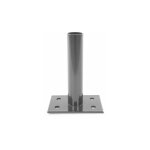 Platine pour poteau rond gris ø 45mm - filiac Platine pour poteau rond gris ø 45mm - filiac