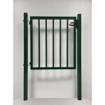 Filiac - portillon barreaud� vert - h. 1, 50 x l. 1, 00 m + serrure