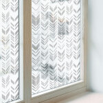 Film d�poli pour fen�tre 200x100 protection d�coratif adh�sif coll�s sur le verre pvc pour chambre cuisine ...