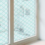 Film d�poli pour vitre 50x116 cm vitrail coll�s sur le verre d�coratif adh�sif pour chambre cuisine salle ...