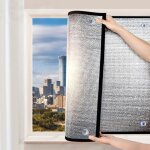 Film fenetre anti chaleur avec ventouse film anti regard 100%, panneau de protection solaire en aluminium ...