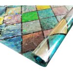 Film fenetre anti regard film occultant fentre 3d arc - en - ciel effet 45  200cm dcoratif bon intimit ...