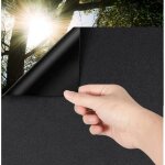 Film pour fen�tre occultant, film pour verre occultant, 100 % de blocage de la lumi�re, sans colle, 50 ...