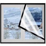 Film isolant fen�tre anti froid hiver transparent film isolant pour fen�tre en mat�riau eva �pais kit ...