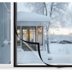 Film isolant fen�tre anti froid hiver transparent film isolant pour fen�tre en mat�riau eva �pais kit ...