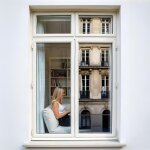 Film miroir sans tain repositionnable pour grand vitrage - alu fonc� - 60 cm x 0. 5 m - en rouleau - ...