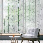 Film occultant fen�tre, film fenetre anti regard, film pour vitre motif bambou, brise vue anti uv, film ...