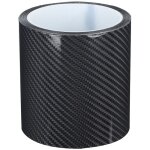 Film de protection en fiber de carbone noir, autocollant anti - rayures pour bord de porte de voiture ...