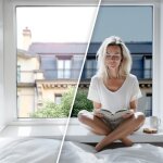 Film solaire anti chaleur pour double vitrage meilleure performance - alu fonc� - 75 cm x 1 m - en rouleau ...