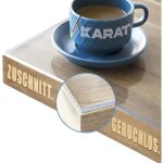 Film de table transparent � coupe droite crystal 140 x 100 cm