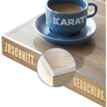 Film de table transparent � coupe droite crystal 140 x 50 cm