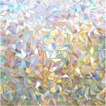 Film pour vitre a motif, film occultant fen�tre effet arc - en - ciel 60x300cm, film �lectrostatique ...