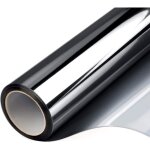 Film pour vitres - protection solaire et intimit� - 1 pi�ce - noir et argent - 30 x 220 cm