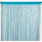 Filou - rideau � fils bleu 90x200