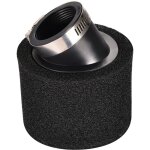 Filtre  air 42 mm double mousse nettoyante noire beauvel, embout coud de rechange pour motos tout - ...