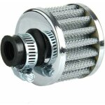 Filtre air froid reniflard carter turbo ventilateur 12mm mini argent pour voiture moto?argent?