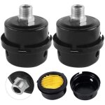 Filtre � air silencieux pour compresseur, 2 pi�ces de 3 / 8  (16mm) - filtre silencieux de compresseur ...