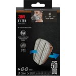 Filtres anti - gaz a2 6055 pour demi masque - 4 paires - 3m - 6055n04 00