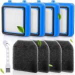 Filtre pour aspirateur electrolux, 4 pi�ces de remplacement de filtre d'aspirateur pour q6 q7 q8 wq61 ...