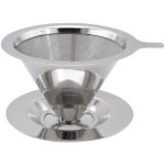 Filtre � caf�, filtre � caf� en acier inoxydable, filtre � caf�, filtre pour pr�paration manuelle du ...